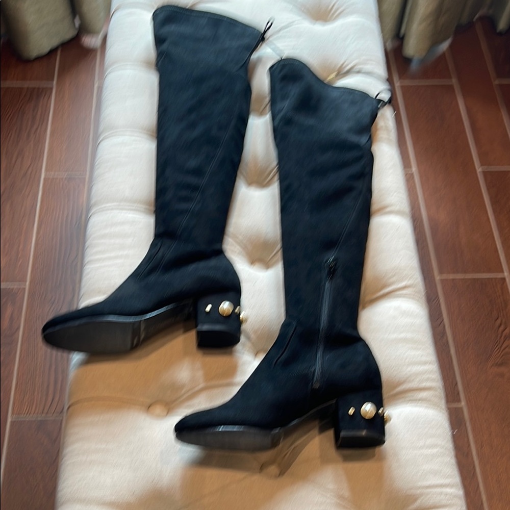 Ivanka Trump Black Over the Knee Boots